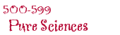 500-599 Pure Sciences